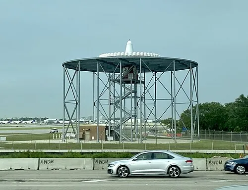 Raised VOR navigation installation at Fort Lauderdale-Hollywood International Airport.