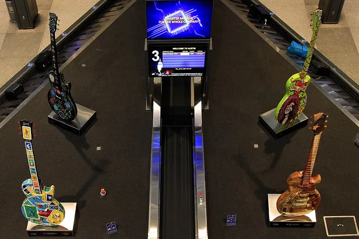 Baggage carousel 3 in the Barbara Jordan Terminal at Austin–Bergstrom Airport