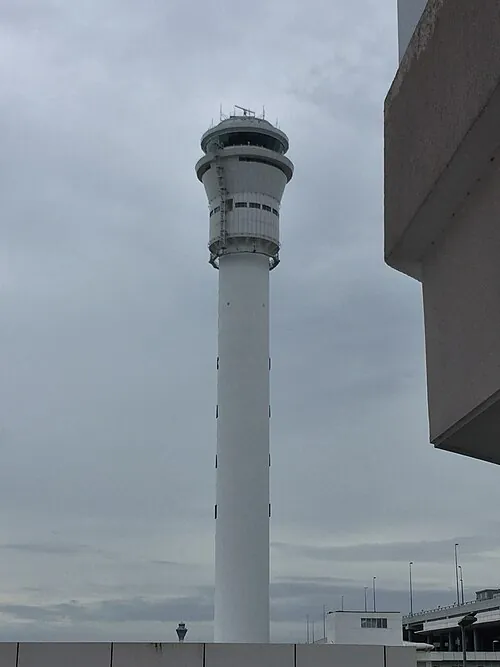 Tall air traffic control tower at Kuala Lumpur International Airport 2.