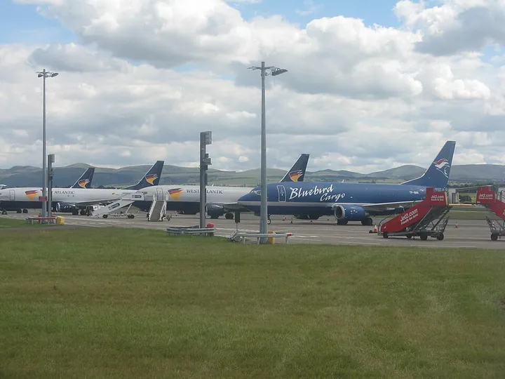 The cargo terminal at Edinburgh Airport