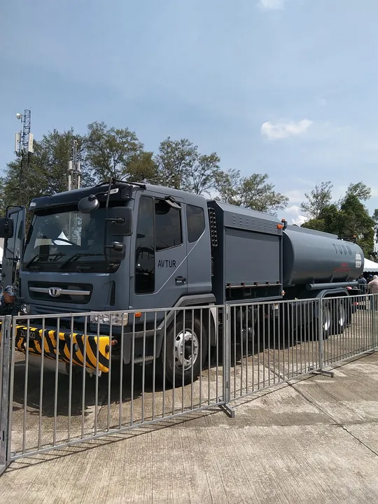 A Youyang aircraft refuelling truck of the Royal Malaysian Air Force