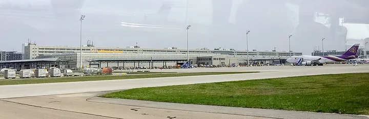 The air-cargo terminal at Munich Airport